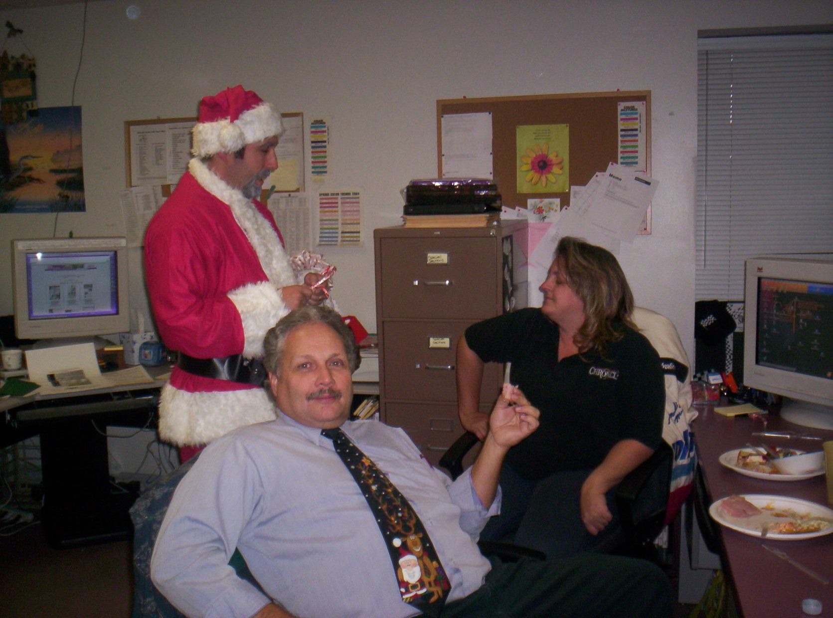 Santa Kevin Gompers and Kim Bollinger